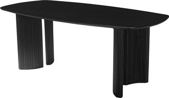 Vente-Unique Mesa de comedor para 8 personas de madera de mango - Negro - TAMENIA de Maison C&eacute;phy