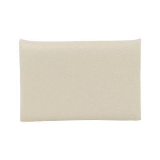 Herm&egrave;s Pre-owned kaarthouder - Dames - Pre-owned - Beige - Maat: ONE Size