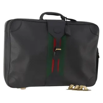 Gucci Pre-owned Weekend Bags, female, Black, Size: ONE SIZE Pre-owned Trunk Weekend Bag
