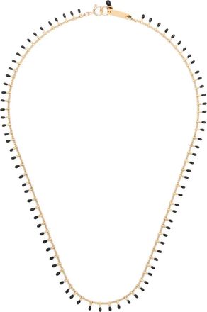 Isabel Marant beaded chain necklace - women - Brass/Resin - One Size - Gold