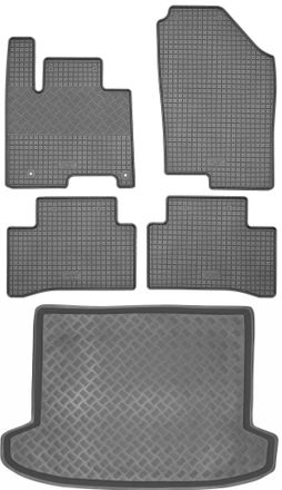 OEM Hyundai Tucson Iv Suv A Partir De 2020 Set - Alfombrillas De Goma Para Coche + Alfombrilla Para Maletero