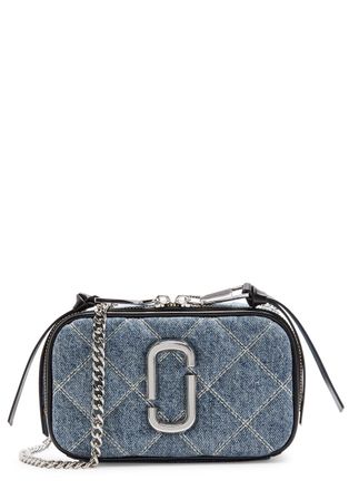 Marc Jacobs The Snapshot Quilted Denim Cross-body bag - Blue - One Size