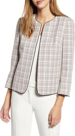 Anne Klein Plaid Jacket in Devonshire/anne White at Nordstrom, Size 4
