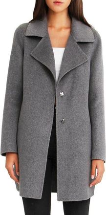 Belle & Bloom BELLE AND BLOOM Ex-Boyfriend Wool Blend Coat in Dark Grey at Nordstrom, Size X-Small
