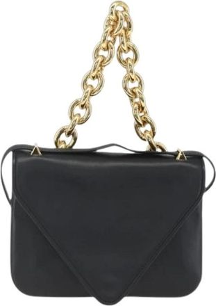 Bottega Veneta Pre-owned Leren Schoudertas - Dames - Vintage Schoudertas - Zwart - ONE Size - Leer - Vintage