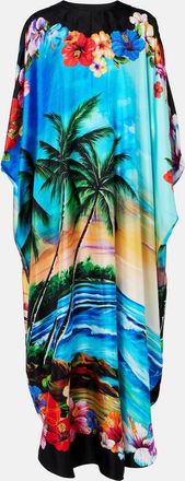 Dolce & Gabbana Caft&aacute;n de seda estampado