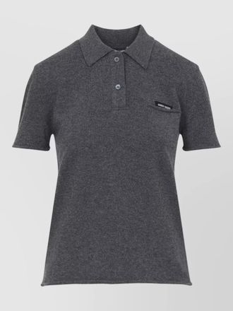 Miu Miu short sleeve polo shirt chest pocket