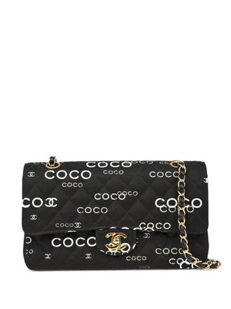 Chanel 2002 medium Double Flap shoulder bag - Black
