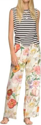 Vilagallo Elena Trousers In Flores Print