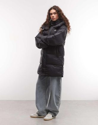 The North Face giacca parka piumino oversize nera-Nero