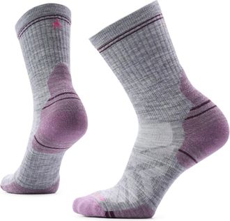 Smartwool Womens Performance Hike Targeted Cushion Mid Crew Socks Gray L