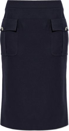 Alexander McQueen Alexander McQueen, Midi Skirts, female, Blue, Size: XS Pencil Skirt