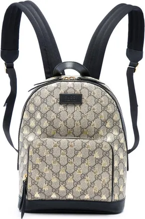 Gucci Pre-owned Gucci Small GG Supreme Bee Backpack Unisex LHTC1ZHGP1RDP3KN