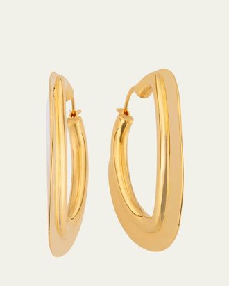 Oscar De La Renta O Disc Hoop Earrings