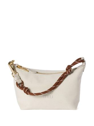 Miu Miu gabardine mini bag - women - Calf Leather/Recycled Polyamide - One Size - White