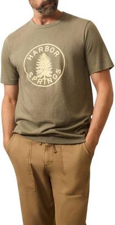 Faherty Harbor Springs Sunwashed Cotton Graphic T-Shirt in Light Pine at Nordstrom Rack, Size Xx-Large