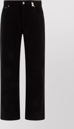 Alexander McQueen straight leg trousers with belt loops and rivets