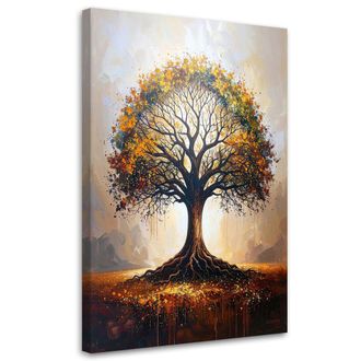 Feeby Cuadro En Lienzo &Aacute;rbol Del Amor De Colores Naturaleza 70x100
