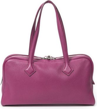 Herm&egrave;s Pre-owned Womens Victoria Elan Shoulder Bag - Pink - One Size