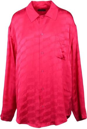Balenciaga Camicia Over - Dames - Overhemden - Roze - 2XS - Overhemden