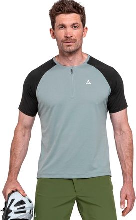 Sch&ouml;ffel Radtrikot SCH&Ouml;FFEL TIN GREY, Herren, Gr. 46, grau (tin grau), Obermaterial: 100% Polyester, Trikots Radtrikot, f&uuml;r Radsport, Fahrradshirt-Design, aus 