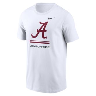 Nike Alabama Sideline Nike Mens Dri-FIT College T-Shirt in White | 02ET10AABN-ZK0