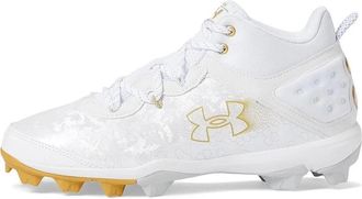 Under Armour Harper 8 Mid RM 3026592-100 White Baseball Cleats RHS5443