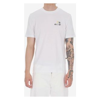 Jacob Cohen T-Shirts, male, White, Size: 2XL T-shirt Auto Cabrio Linea Resort