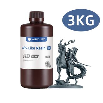 OEM Resina Per Stampa 3d Ad Alta Resilienza E Bassa Viscosit&agrave;, 3 Kg Hd Grigio