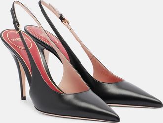 Valentino Garavani Cuttie leather slingback pumps