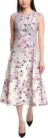 Anne Klein Printed Scuba Midi Dress