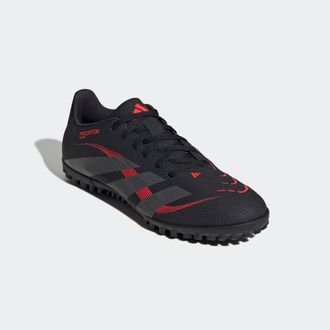 adidas Fussballschuh ADIDAS PERFORMANCE PREDATOR CLUB TF, Damen, Gr. 42, schwarz (core schwarz, grau four, lucid rot), Synthetik, Schuhe Fussballschuh
