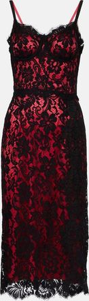 Dolce & Gabbana Abito sottoveste in pizzo di misto cotone