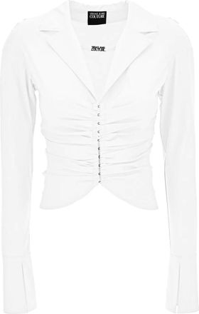 Versace Jeans Couture Camicia con arricciatura - Bianco