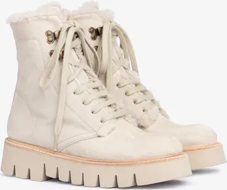 Pedro Garcia White fur suede boot | Saira | Fall winter 26 |