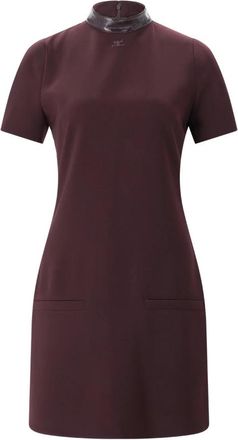 Courr&egrave;ges Jurk met hoge hals - Dames - Korte kleedjes - Rood - S - Kleedjes