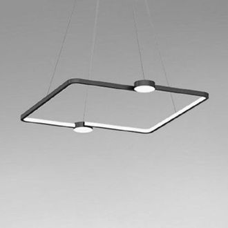 Trade Shop Trade Shop - Copy Of Lampadario A Sospensione Led 30w Quadrato Con Telecomando Design Moderno Bianco 71163