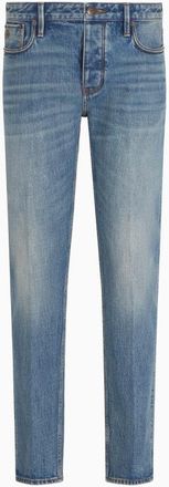 Emporio Armani J75 Slim-Fit Jeans In Selvedge Denim, Size 36