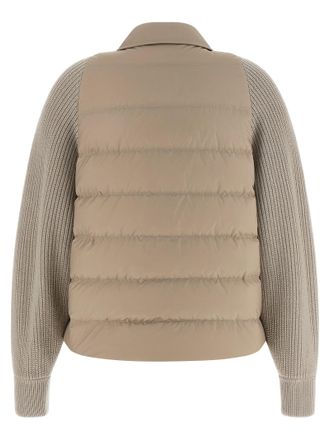 Brunello Cucinelli Womens Beige Polyester Shell Jacket Clothing