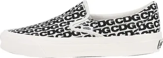 Vans COMME des GARCONS x OG Classic Slip-On CDG Print - Blanc De Blanc VN0A32QNUY6