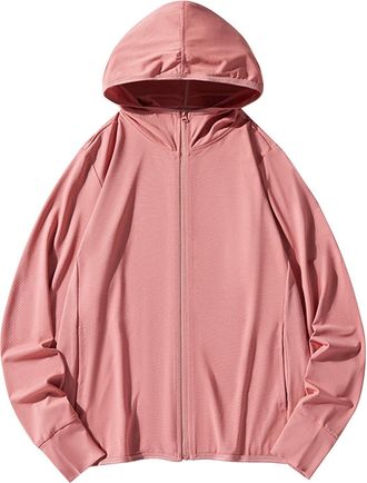 Generic UV Protection Jacket Women Quick Dry Summer Hoodie UPF 50+ Sun Protection Hooded T-Shirt Long Sleeve Breathable Zipper Sweatshirts Pocket Activewear 0