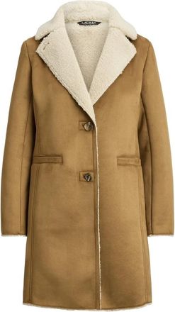 Ralph Lauren Enkelrijige jas - Dames - Mantel - Bruin - S - Polyester - Jassen