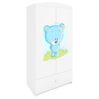Les Tendances Les Tendances - Armario 2 Puertas 1 Caj&oacute;n Kocot Kids Babydream Osito Azul - Blanco