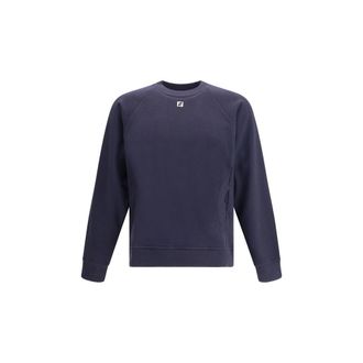 Fendi Blue Cotton Mens Sweatshirt