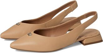 Aerosoles Nayana Womens Flat Shoes Beige Bisque Leather : 8.5 B - Medium