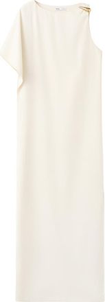 Mango Asymmetric Column Dress in Ecru at Nordstrom, Size 4