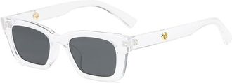 Generic Small Frame Mens Outdoor Sunglasses Driving Commuter Womens Sports Sun Glasses(Clear)