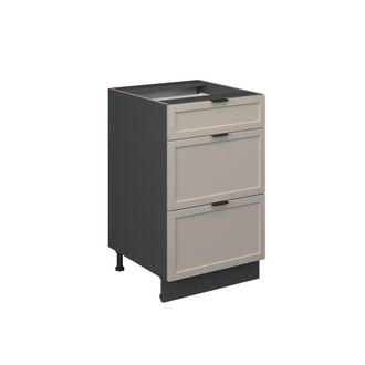 Vicco Mueble Bajo De Cocina Fame-line, Grisbeige, 50 Cm Sin Encimera