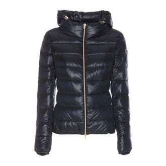 Herno Down Jackets, female, Blue, Size: 2XS Stylish Coats for European Fashion