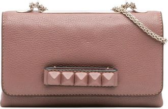 Valentino Garavani 2000-2017 Leather Rockstud Va Va Voom Clutch on Chain crossbody bag - Pink